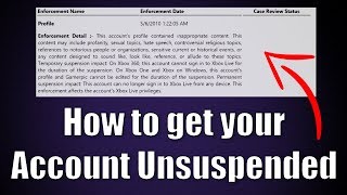 How to get your Account Unsuspended Xbox Tutorial [upl. by Waddell389]