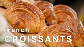 How to Make FRENCH CROISSANTS recipe  laminated yeast dough recipe at home  ENGLISH DUBBING [upl. by Reinertson]