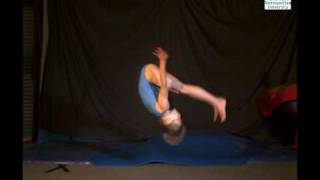 Back Somersaults  Gymnastics Slow motion [upl. by Iatnwahs]