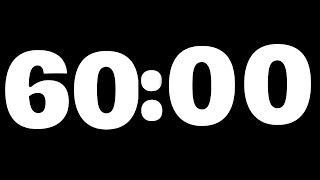 ⏳🌟 ¡Temporizador de 60 Minutos para Enfoque y Productividad  Cuenta Atrás con Alarma 🎯 [upl. by Bremser]