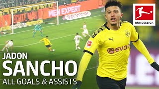 Jadon Sancho  All Goals and Assists 201920 [upl. by Meijer966]