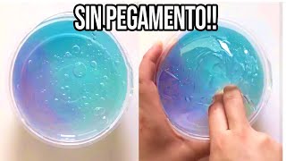 HAZ SLIME CON 1 INGREDIENTE💦 Probando Recetas SIN Pegamento [upl. by Nnyled]