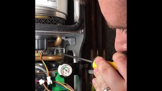 Repairing a leaking Worcester Bosch Combi Boiler flow turbine [upl. by Larner111]