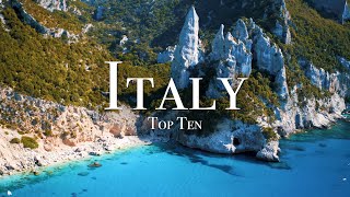 Top 10 Places To Visit In Italy  4K Travel Guide [upl. by Chambers]