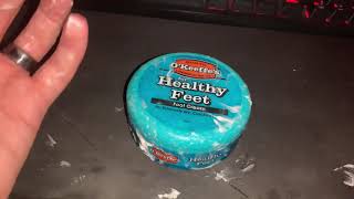 Review of brand new OKeeffes For Healthy Feet foot cream 2021 very smooth [upl. by Cavit846]