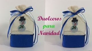 COMO HACER DULCEROS PARA NAVIDAD RECICLANDO [upl. by Ardiek]