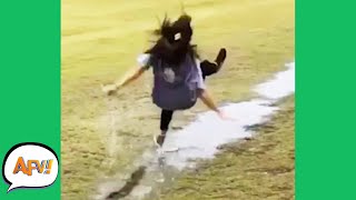 Slip Slide and FAIL 😂  Funniest Fails  AFV 2020 [upl. by Karp491]