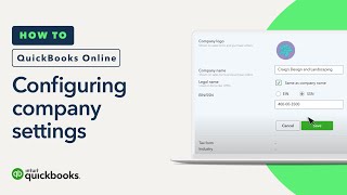 How to set up your company settings in QuickBooks Online [upl. by Retsim]