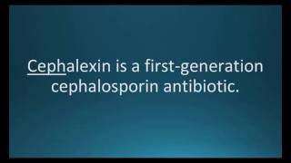 How to pronounce cephalexin Keflex Memorizing Pharmacology Flashcard [upl. by Htevi]