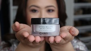 Chanel Hydra Beauty Micro Creme How To Use and Review  DreDreDoesMakeup [upl. by Arednaxela]