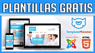 Plantillas Web Gratuitas Profesionales de TemplateMonster WordPress Joomla HTML Etc [upl. by Conni]