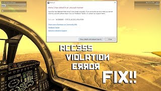 ArmA 3 quotSTATUSACCESSVIOLATIONquot FIX 2018 [upl. by Fitzsimmons]