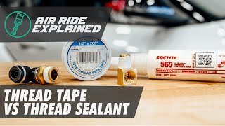 How to Seal Fittings Using Thread Tape and Thread Sealant [upl. by Nniuqal191]