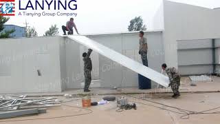 EPS panel prefabricated house installation demo [upl. by Eilyr172]