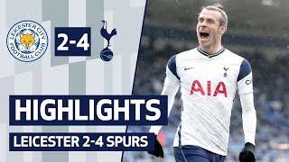 Gareth Bale brace secures dramatic comeback on final day of 2021 season  Leicester 24 Spurs [upl. by Francklin]